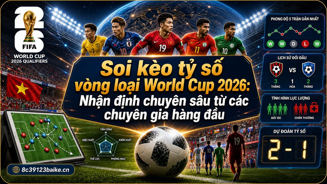 Soi kèo tỷ số vòng loại World Cup 2026: Nhận định chuyên sâu từ các chuyên gia hàng đầu